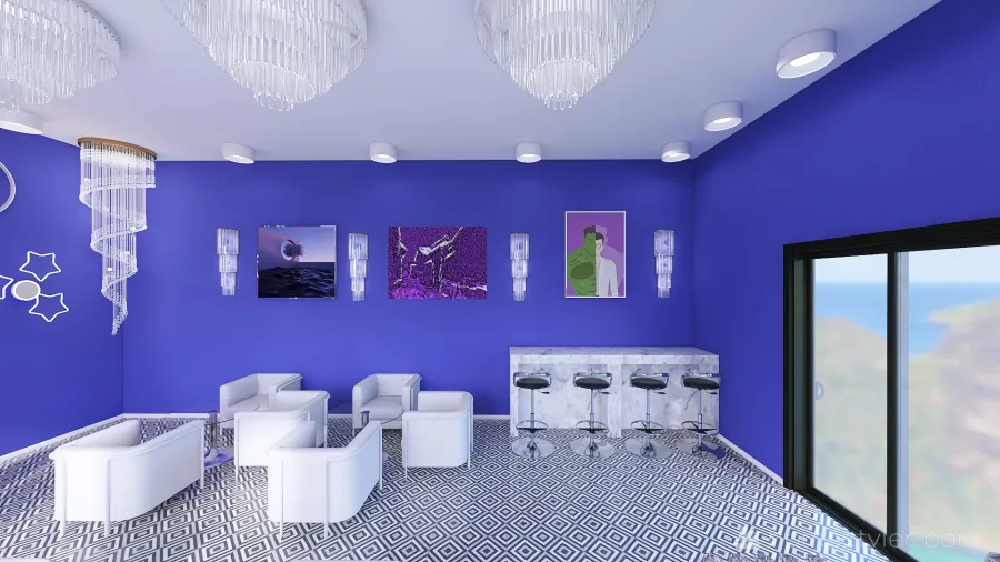#VeryPeriContest-1-Музыкальное кафе 3d design renderings