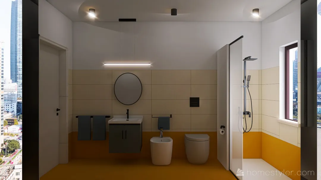 Bagno progetto casa 3d design renderings