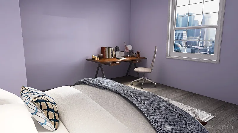Basic Bedroom 3d design renderings