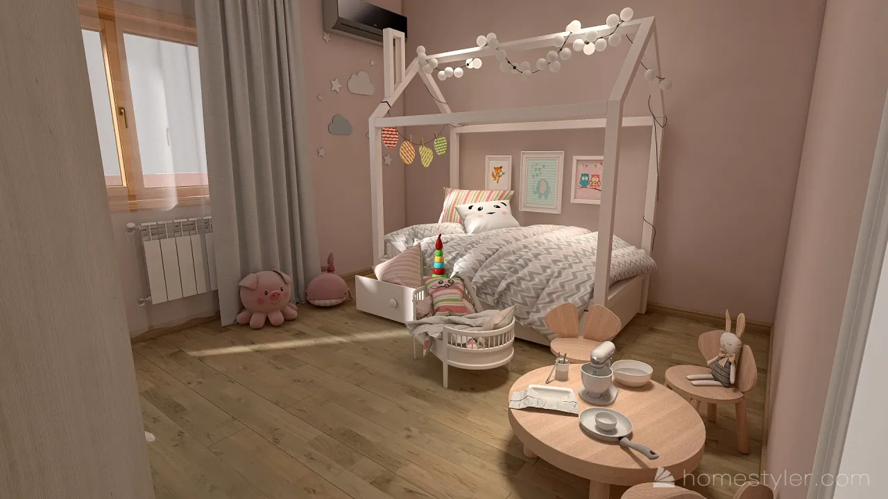 SecondBedroom 3d design renderings