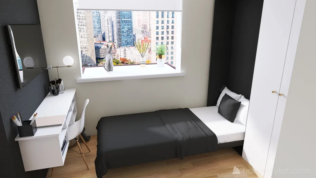 Tiny apartment 3d design renderings