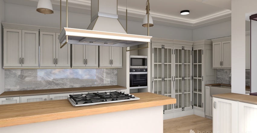 Kitchen remodeling - French Style (164Sq. Ft.) 3d design renderings