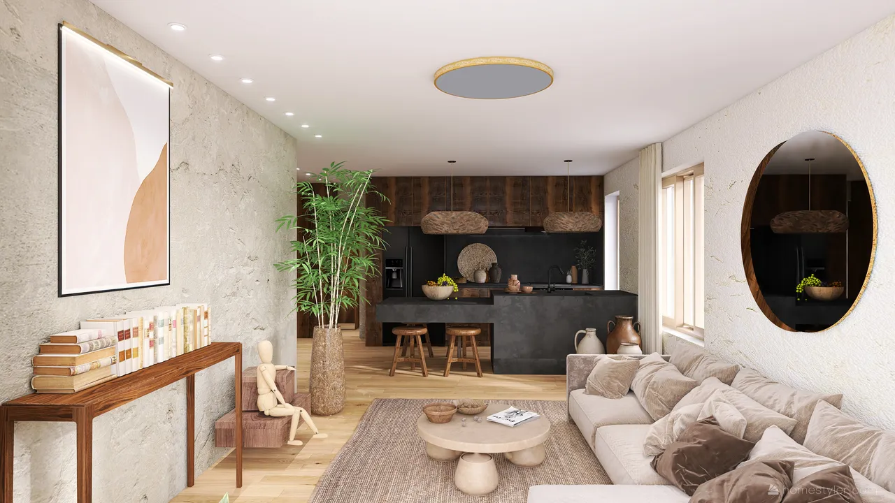 LivingDiningRoom 3d design renderings