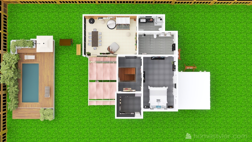Casa da Senhorita Aline 3d design renderings