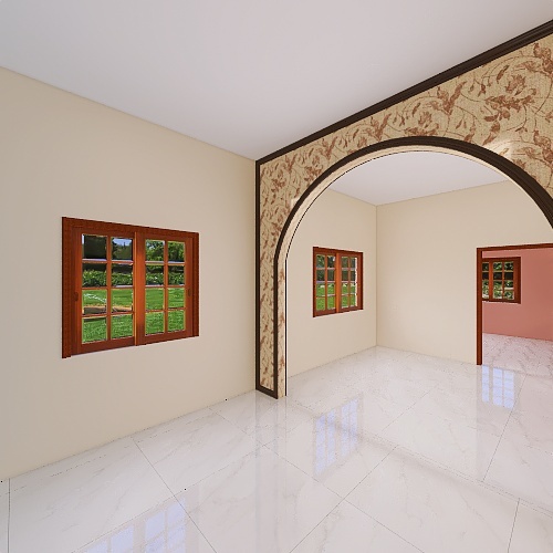 Hallway Balcony 3d design renderings