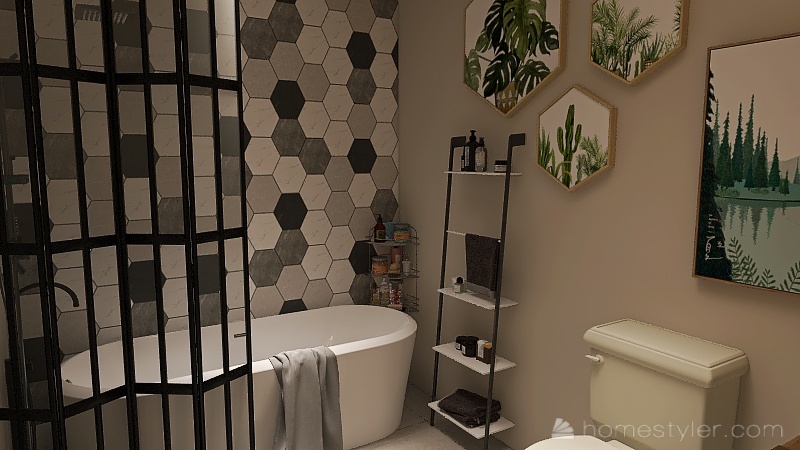 Small Bathroom 3d design renderings