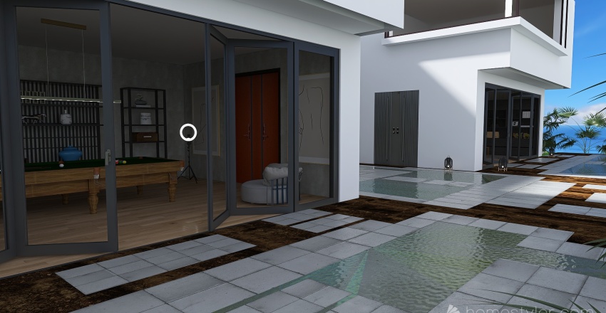 Modern villa moderne bord de mer HSDA2021Residential 3d design renderings