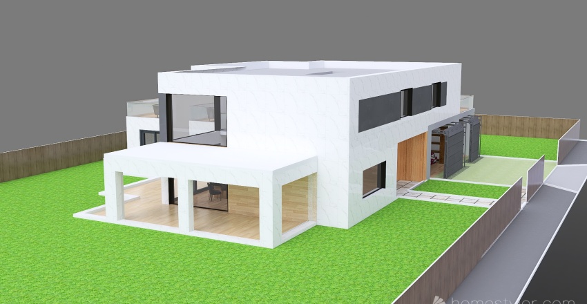 Dom i działka  - projekt 8 3d design renderings