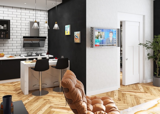 pequeño apartamento Design Rendering