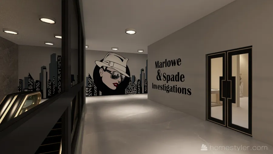 Upper Lobby 3d design renderings