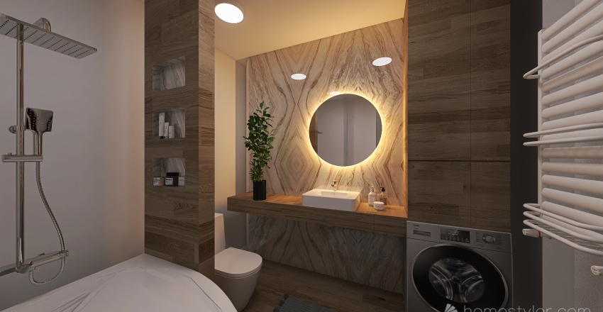 little bathroom 6 verion 2 3d design renderings