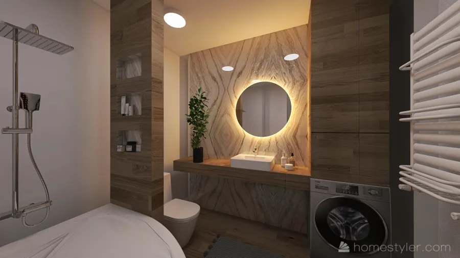 little bathroom 6 verion 2 3d design renderings