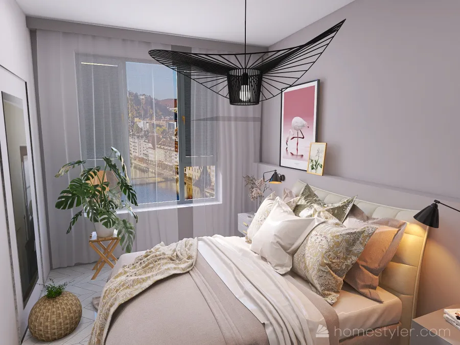Мастер-спальня 3d design renderings