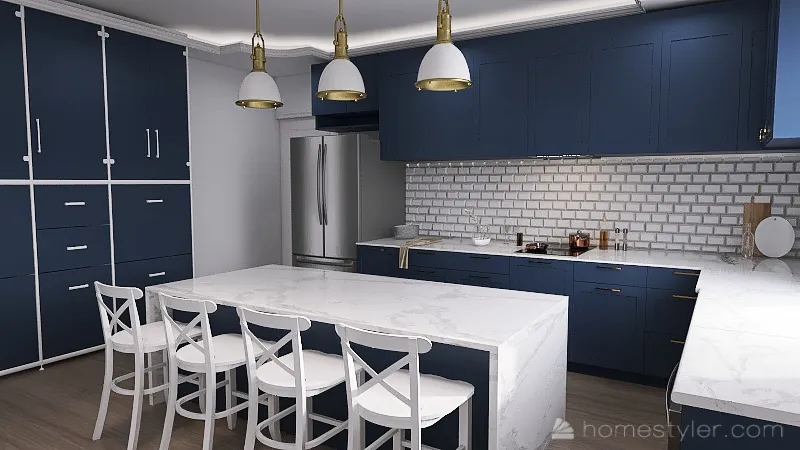 Silverthorn Family Apartment 3d design renderings