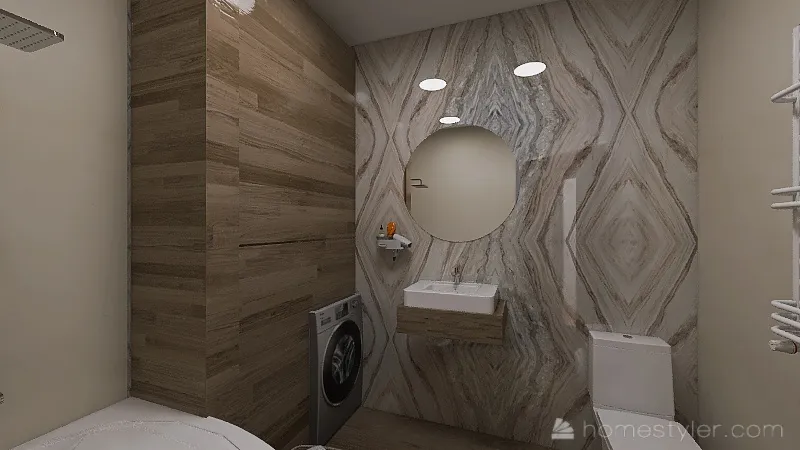 little bathroom 6 verion 3 3d design renderings