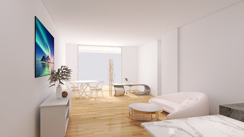 Miami - 1bdrm with office space 3d design renderings