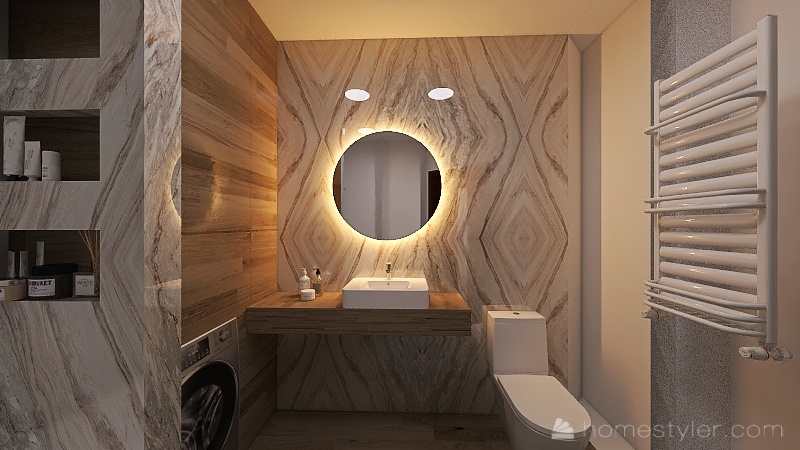 little bathroom 6 verion 1 3d design renderings