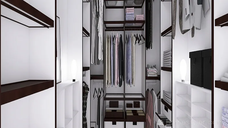 Walk In Closet 3d design renderings