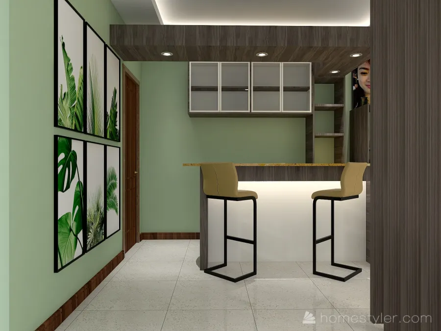 Dining / Kitchen 3d design renderings