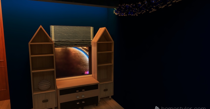 Space room 3d design renderings