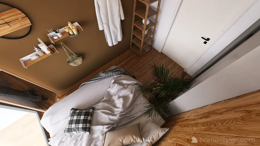 Industrial cozy home 3d design renderings