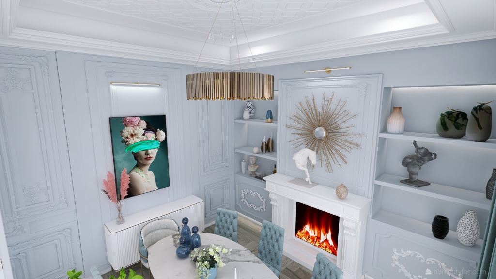 #KitchenContest Parisian style 3d design renderings