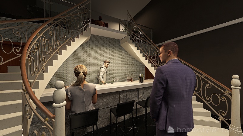 Stand-up Club 3d design renderings