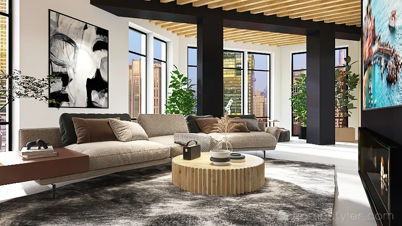 LivingRoom 3d design renderings