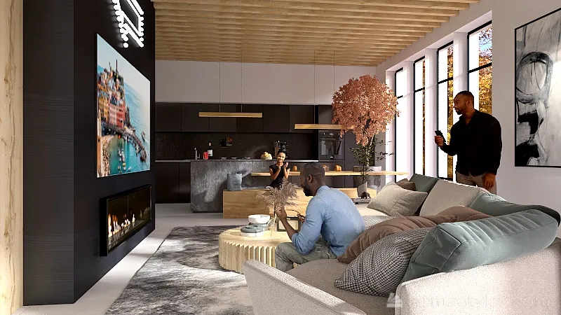 LivingRoom 3d design renderings