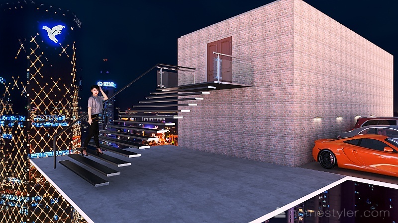Stand-up Club 3d design renderings