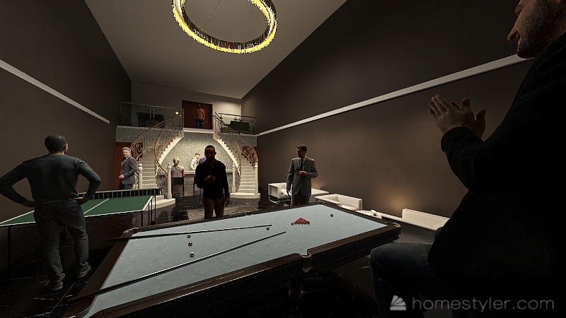 Stand-up Club 3d design renderings
