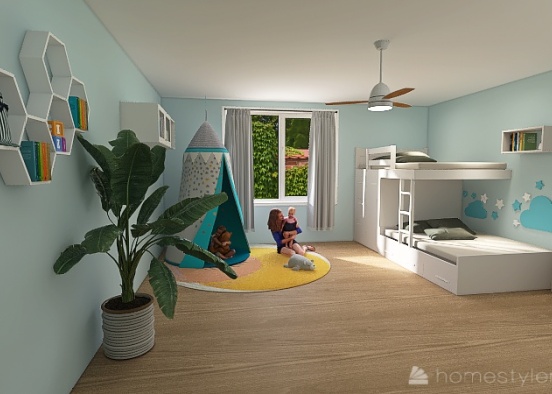 Habitación para niños Design Rendering
