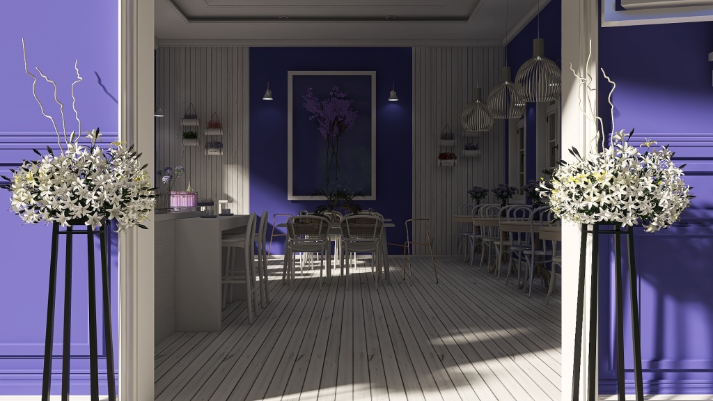 #VeryPeriContest-LAVANDA CAFÉ 3d design renderings
