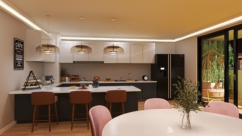 City apartament 3d design renderings