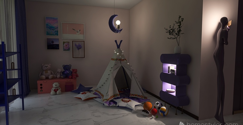 A GIRLS'S CHILDHOOD DREAM 3d design renderings