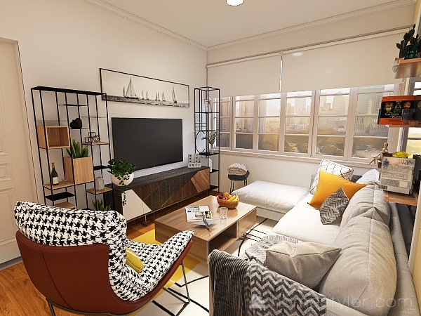 Little apartman 3d design renderings