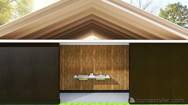 Woodstock Bath House _ Option 2 3d design renderings