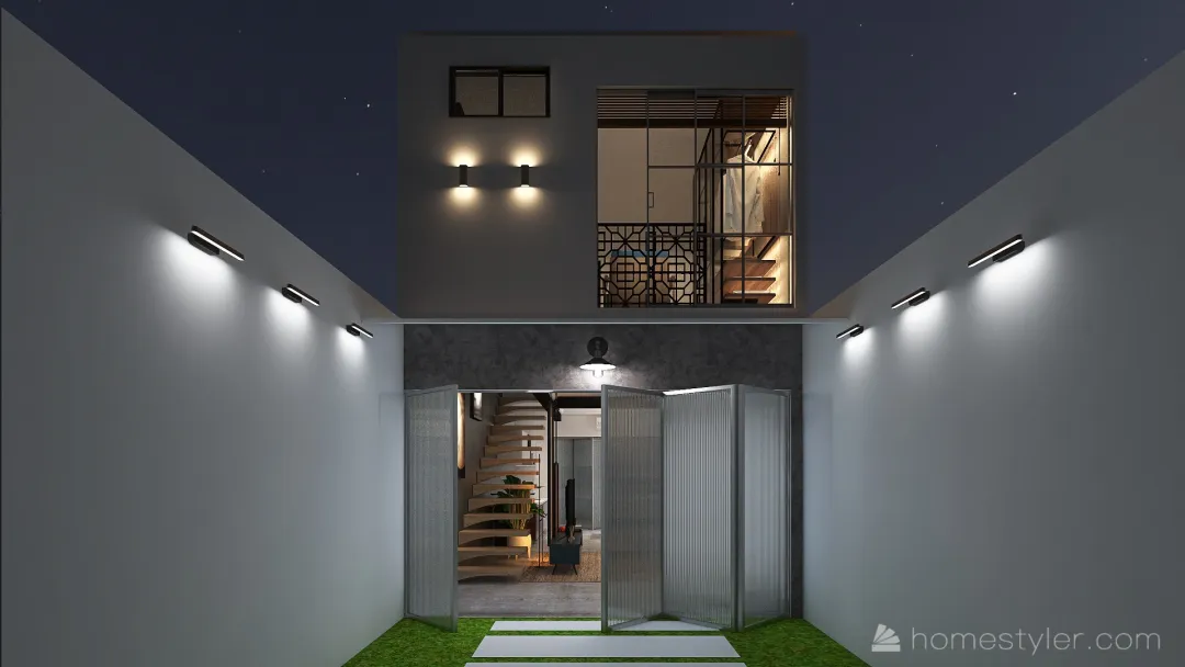Brazilian Modern Loft 3d design renderings