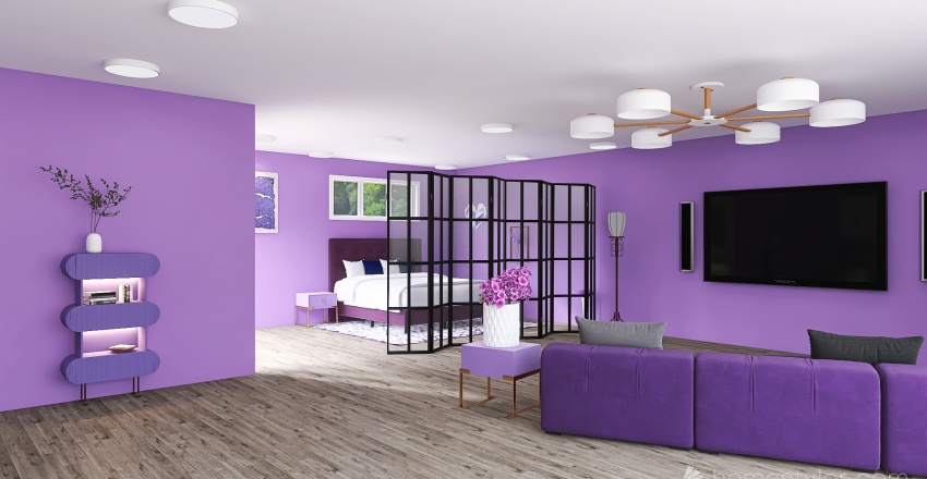 #VeryPeriContest-Purple Resort 3d design renderings