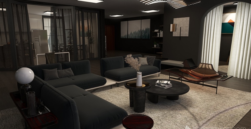 mw's apartement project 3d design renderings