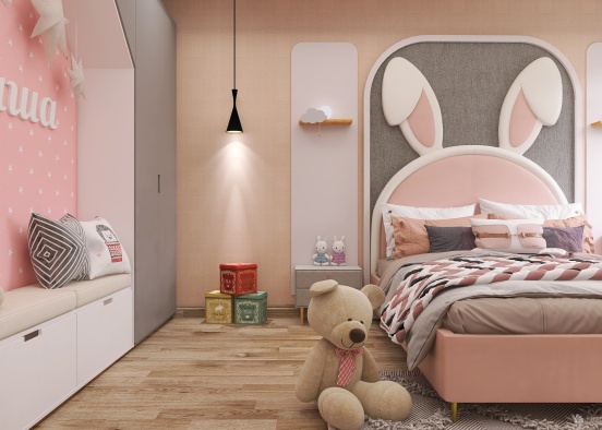 kid bedroom Design Rendering