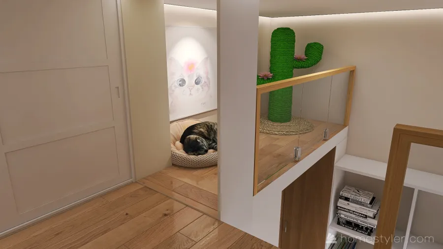 Tiny apartment (17m2) 3d design renderings