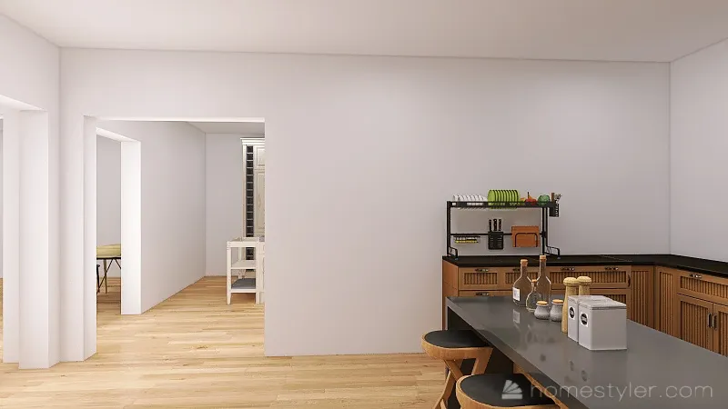 Six Kitchens 3d design renderings