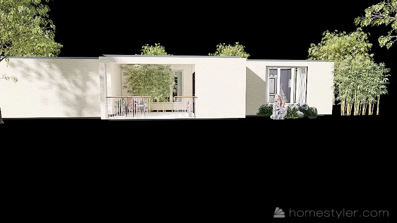 Chinese Cottage 3d design renderings