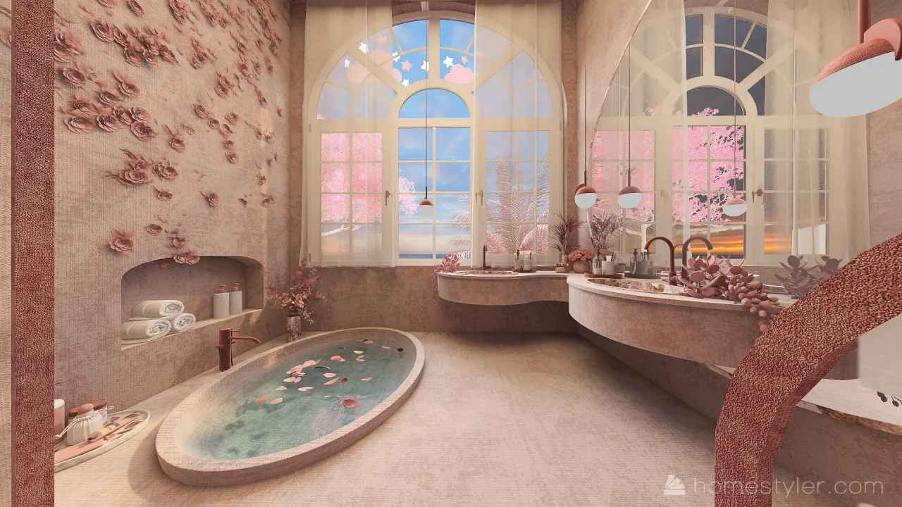 MasterBathroom 3d design renderings