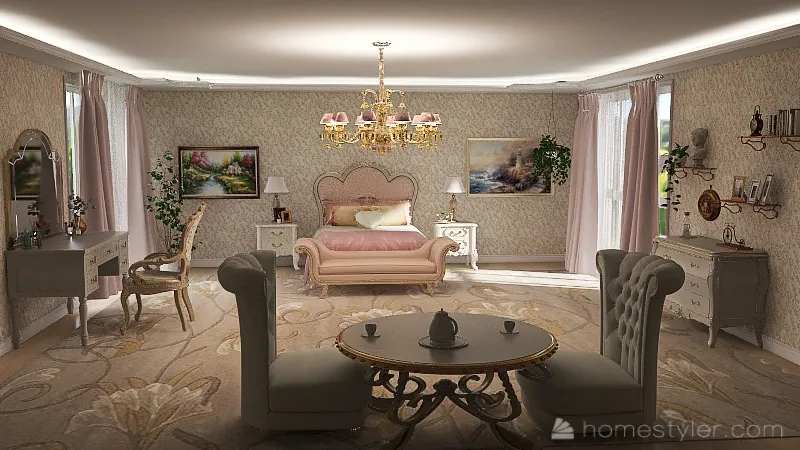 MasterBedroom 3d design renderings