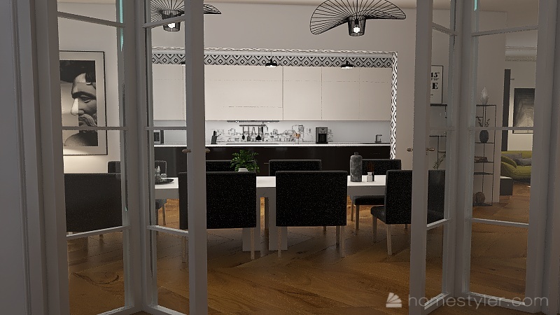 appartement parisien 3d design renderings