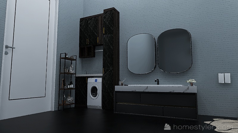 blueish moonlit 3d design renderings