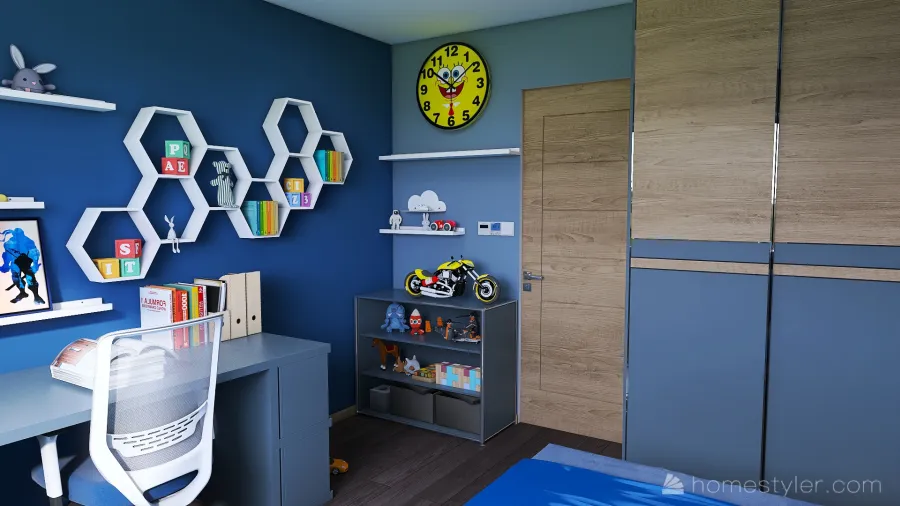 Dětský pokoj 1 3d design renderings