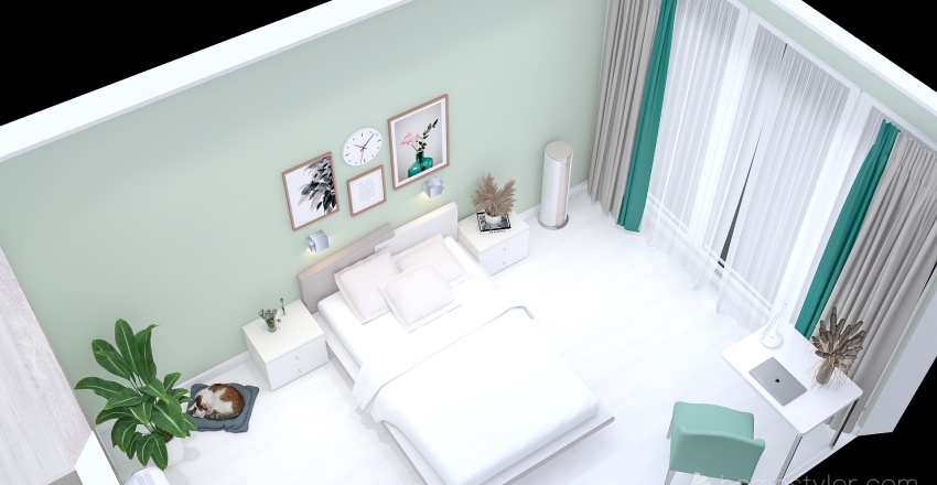 Спальня для Алены (Тонкова) 3d design renderings